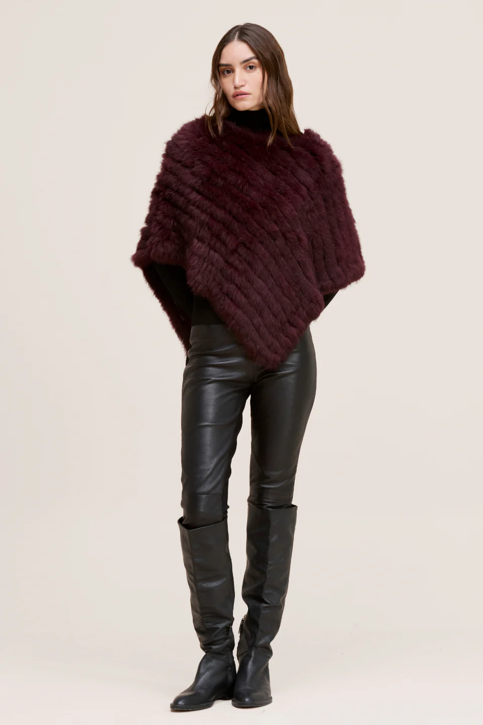 GEANA FUR PONCHO - Image 2