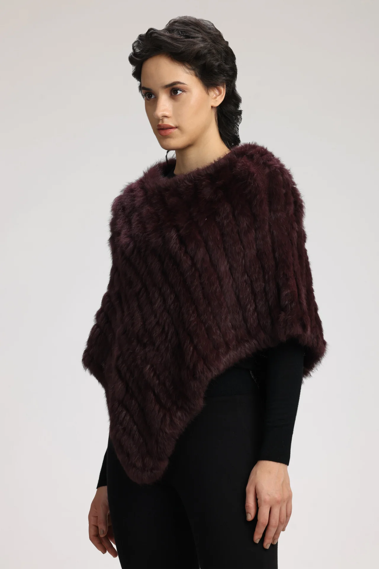 GEANA FUR PONCHO - Image 2